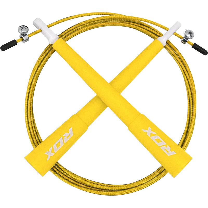 Cuerda para saltar ajustable RDX C8 en Bolivia - color amarillo - Chelo Sports