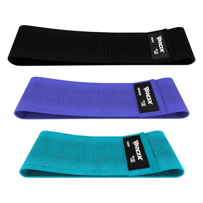 RDX DURABLE AND VERSATILE BLUE FABRIC RESISTANCE TRAINING BANDS