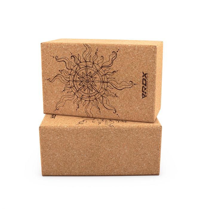 RDX D2 CORK YOGA BLOCK