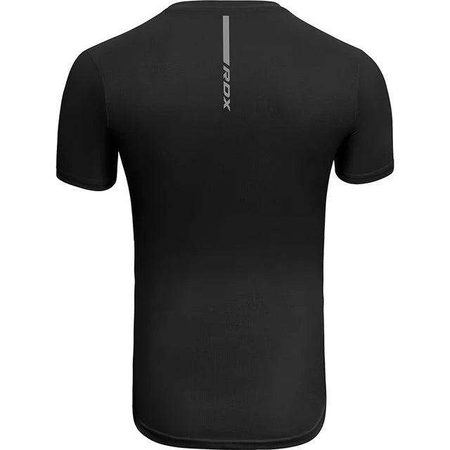 RDX T2 BLACK SHORT SLEEVE T-SHIRT HYPOALLERGENIC AND ABSORBENT 