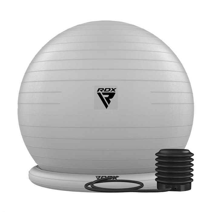 Pelota de yoga RDX B2 gris en Bolivia - kit completo para pilates y fitness - Chelo Sports