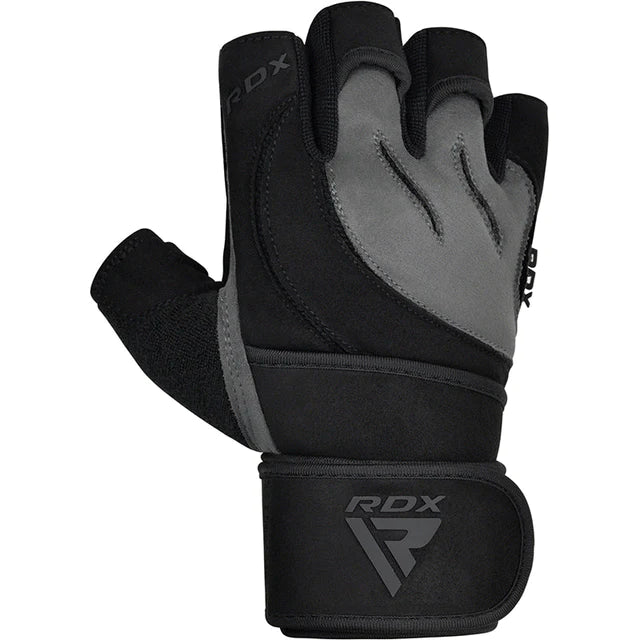 RDX L4 Open Finger Weight Lifting Gym Gloves 