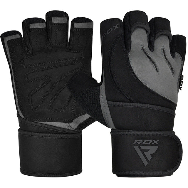 RDX L4 Open Finger Weight Lifting Gym Gloves 