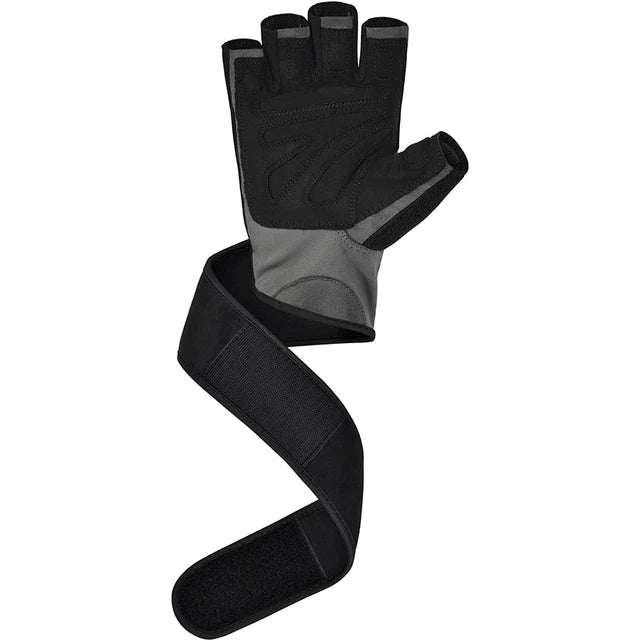 Guantes RDX L4 para pesas en Bolivia - detalle de material y cierre - Chelo Sports