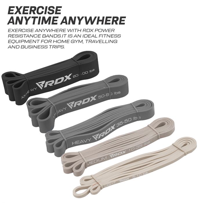 RDX MG 5 EN 1 BANDAS DE ASISTENCIA PARA DOMINADAS Y ESTIRAMIENTO CORPORAL PARA ENTRENAMIENTO DE RESISTENCIA PLOMO