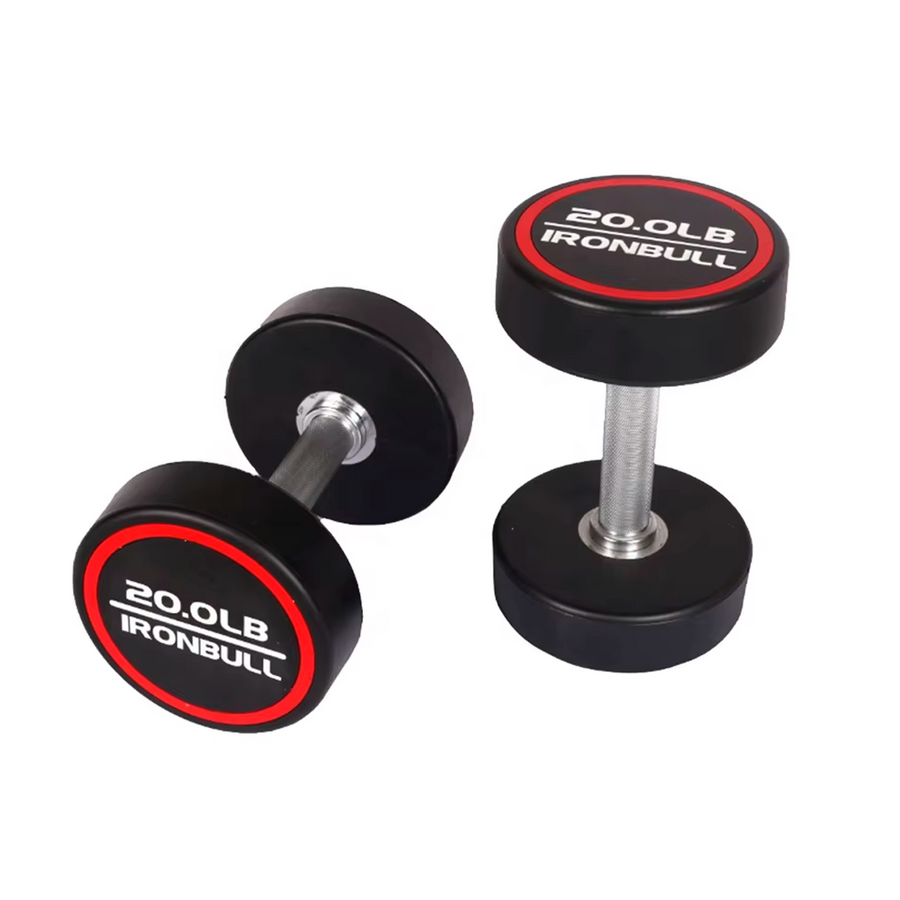 Mancuernas Ironbull TPU en Bolivia - detalle de pesas libres - Chelo Sports