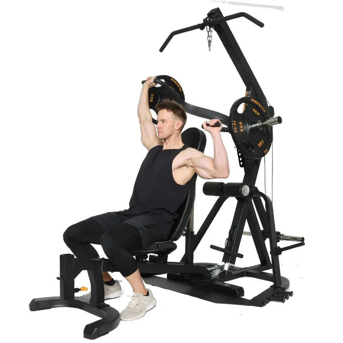 Powertec LeverGym en Bolivia - uso para press de hombros - Chelo Sports