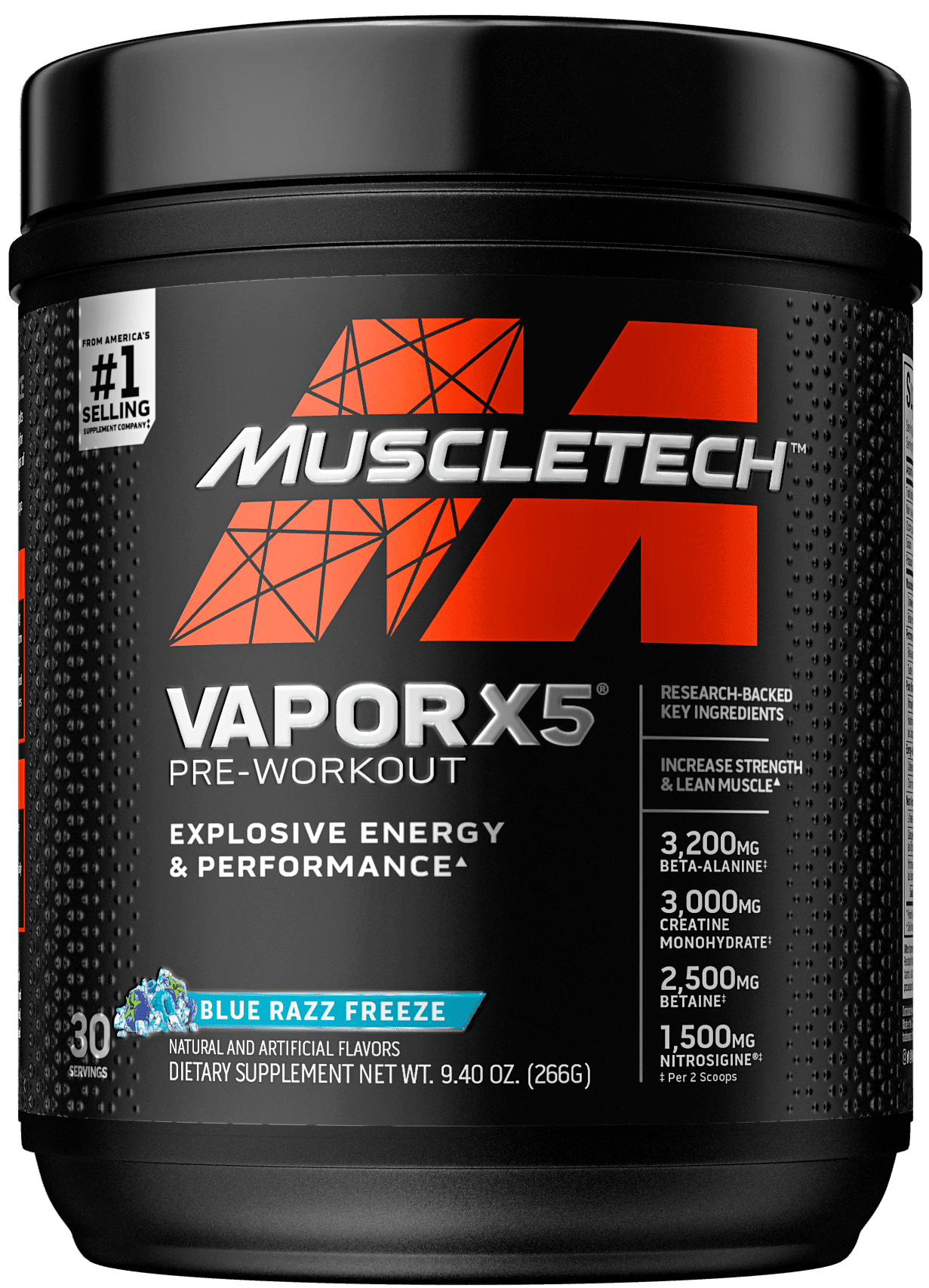 VAPOR X5 NEXT GEN 30 SERVINGS - MUSCLETECH 