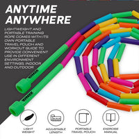 Thumbnail for RDX BR 10 FT RAINBOW BRAIDED NYLON TANGLE FREE JUMP ROPE FOR KIDS