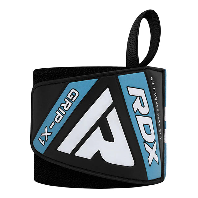 Vendajes de muneca RDX W4 celestes en Bolivia - cierre ajustable - Chelo Sports