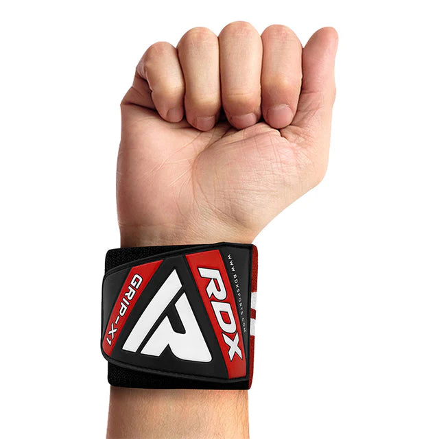 Munequeras RDX W4 rojas en Bolivia - vista principal para gym - Chelo Sports