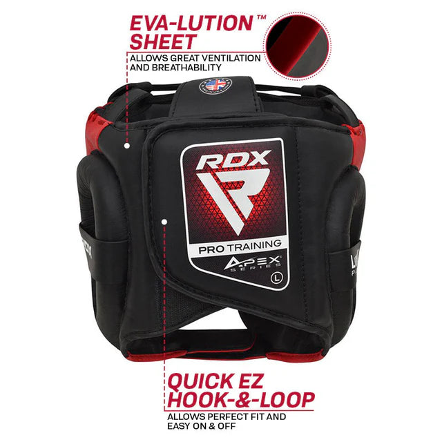 Casco de boxeo RDX APEX con protector de mejillas