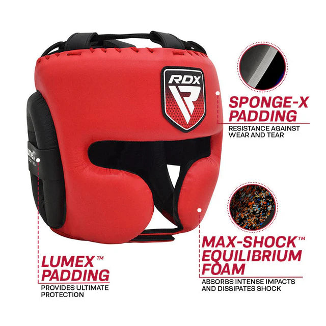 Casco de boxeo RDX APEX con protector de mejillas