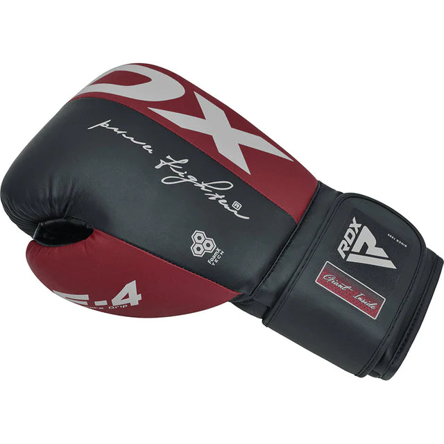 RDX F4 Hook &amp; Loop Sparring Boxing Gloves 