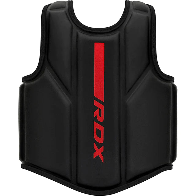 Protector de pecho RDX F6 Kara rojo en Bolivia - entrenamiento de coach - Chelo Sports