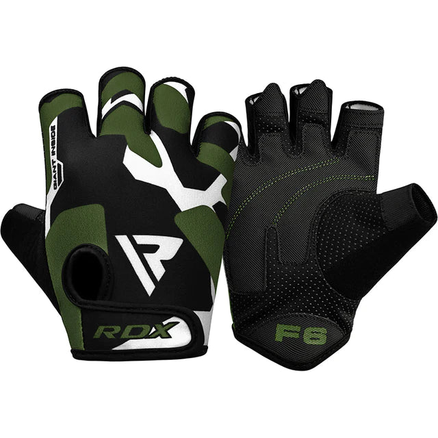 Guantes RDX F6 verdes en Bolivia - cierre y soporte de muneca - Chelo Sports
