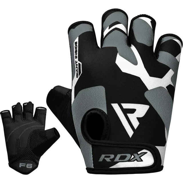 Guantes RDX F6 grises para pesas en Bolivia - par completo - Chelo Sports