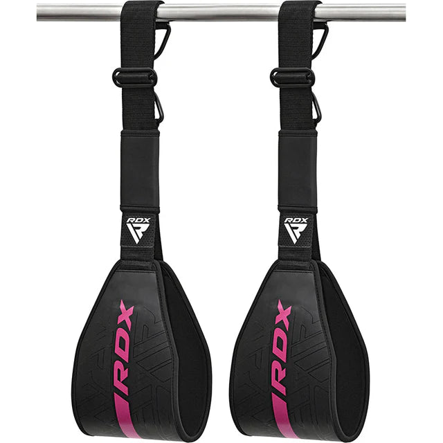Correas Abdominales RDX F6 KARA en Bolivia - straps color rosado para gimnasio - Chelo Sports