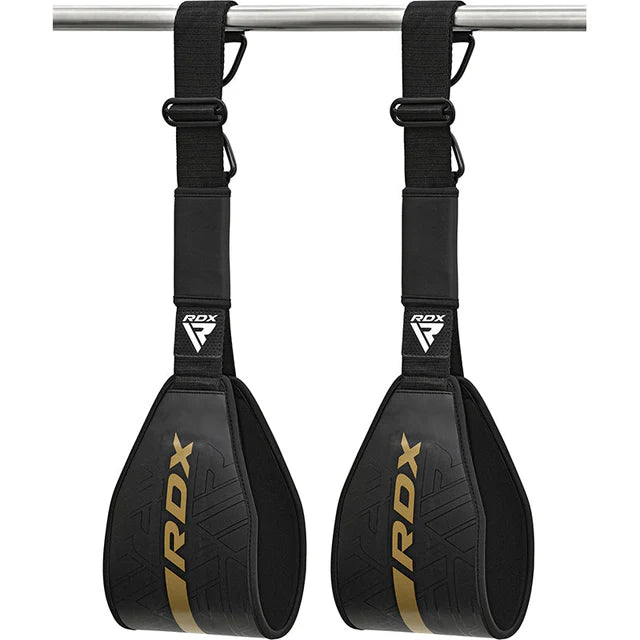 Correas Abdominales RDX F6 KARA en Bolivia - straps color dorado para abdomen - Chelo Sports