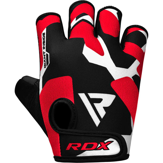 Guantes RDX F6 rojos en Bolivia - par para entrenamiento de fuerza - Chelo Sports