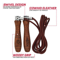 Thumbnail for RDX L2 9ft Jump Rope with Wooden Handles