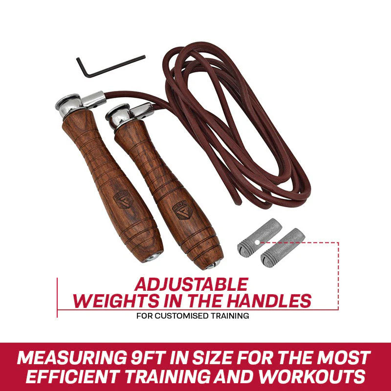 RDX L2 9ft Jump Rope with Wooden Handles
