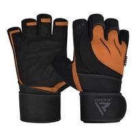Thumbnail for RDX L4 Guantes de Gimnasio Levantamiento de Pesas con Dedos Abiertos
