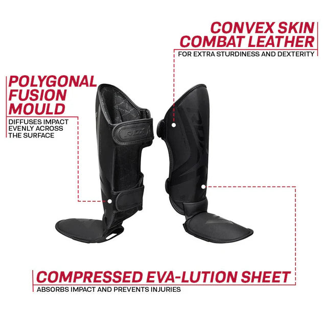 RDX SI MMA LIGHTWEIGHT GEL PADDED INSTEP SHIN GUARD