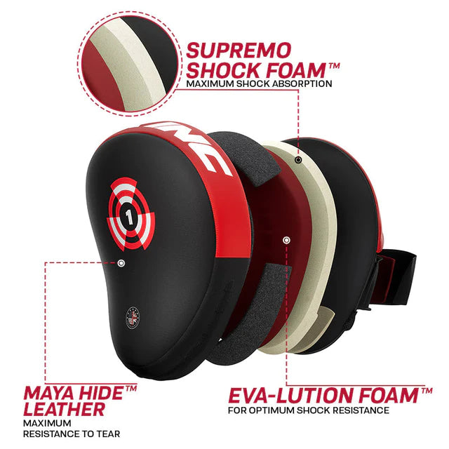 FOCUS PAD RDX T1 de Boxeo Curvos
