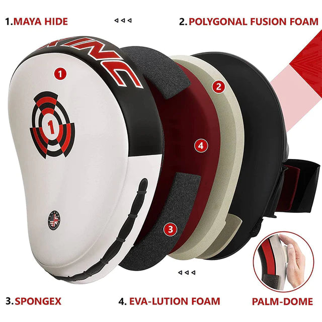 FOCUS PAD RDX T1 de Boxeo Curvos