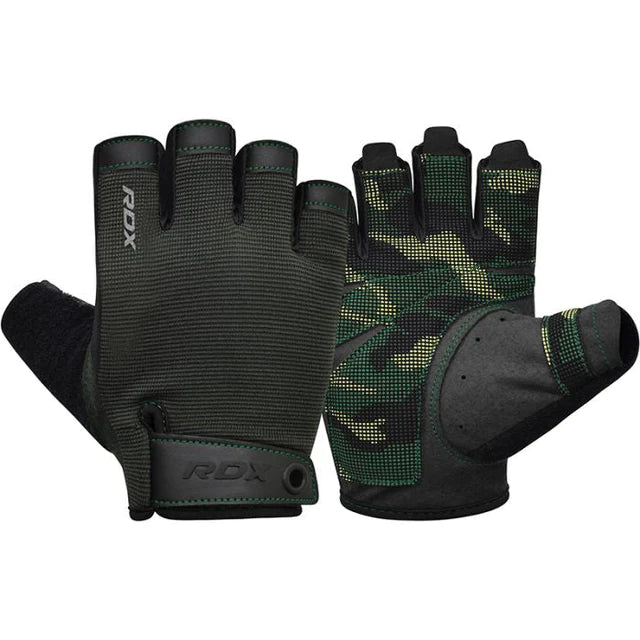 RDX T2 Half Finger Weight Lifting Gym Gloves 