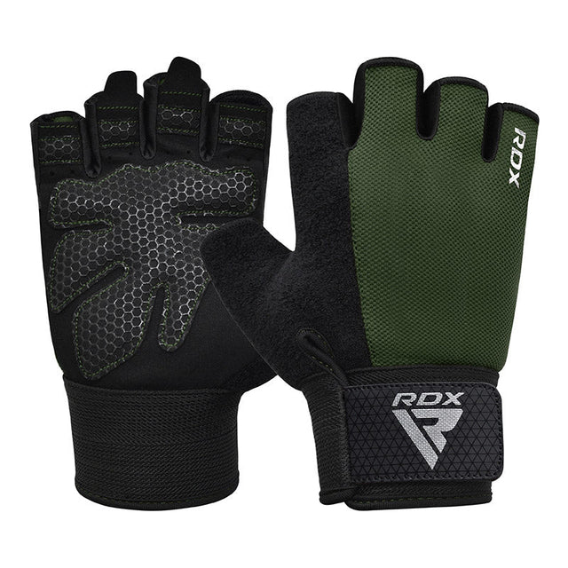 Guantes RDX W1H verde militar en Bolivia - cierre ajustable - Chelo Sports