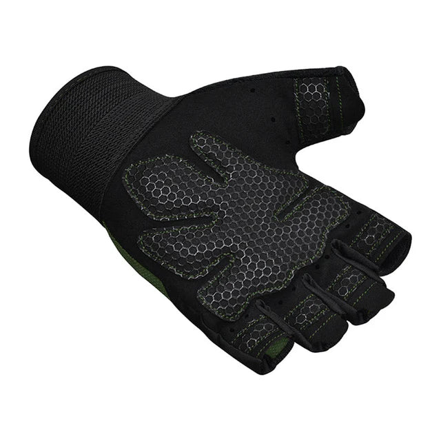 Guantes RDX W1H verde militar en Bolivia - par completo para gym - Chelo Sports