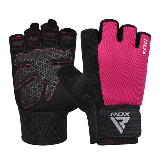Guantes RDX W1H rosados en Bolivia - vista principal para gym - Chelo Sports
