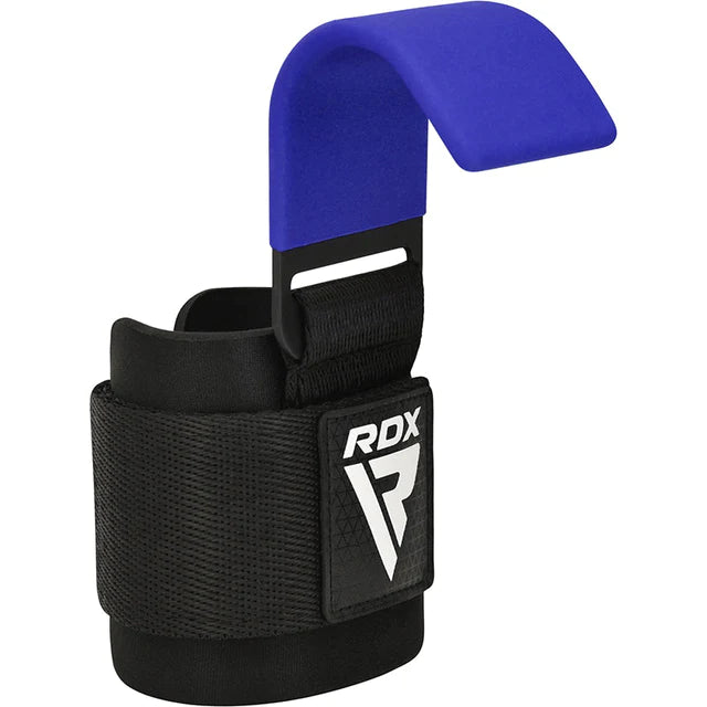 Correas con gancho RDX W5 azules en Bolivia - soporte para agarre - Chelo Sports