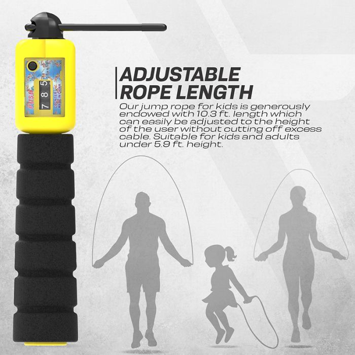 RDX FP KIDS 10.3 FT ADJUSTABLE JUMP ROPE WITH COUNTER