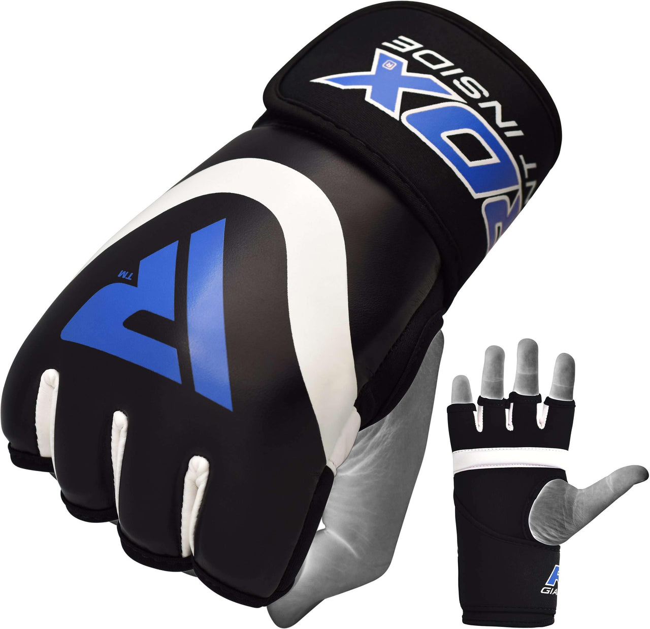 RDX X7 Guantes internos acolchados con gel Correa para la muñeca con gancho y bucle para boxeo y MMA - Chelo Sports