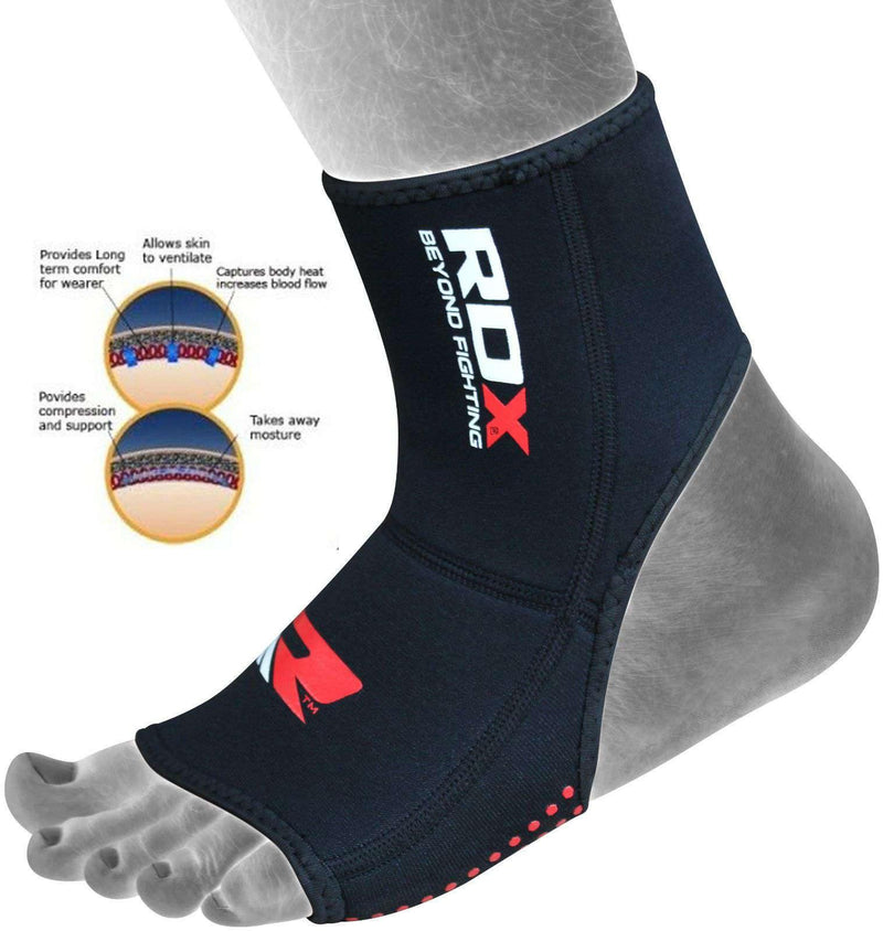 RDX A1 Soporte de tobillo negro ProtecciónFunda de compresión - Chelo Sports