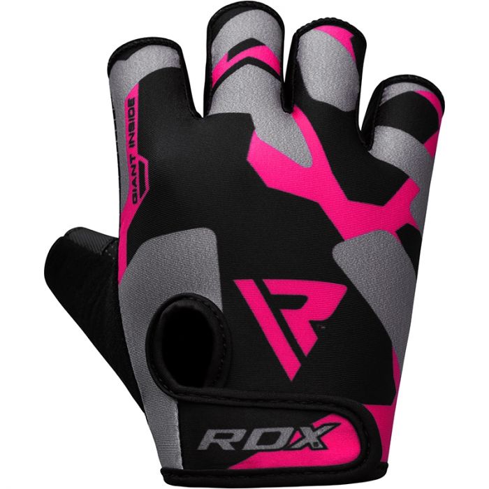 RDX F6 PINK WEIGHTLIFTING GLOVES 