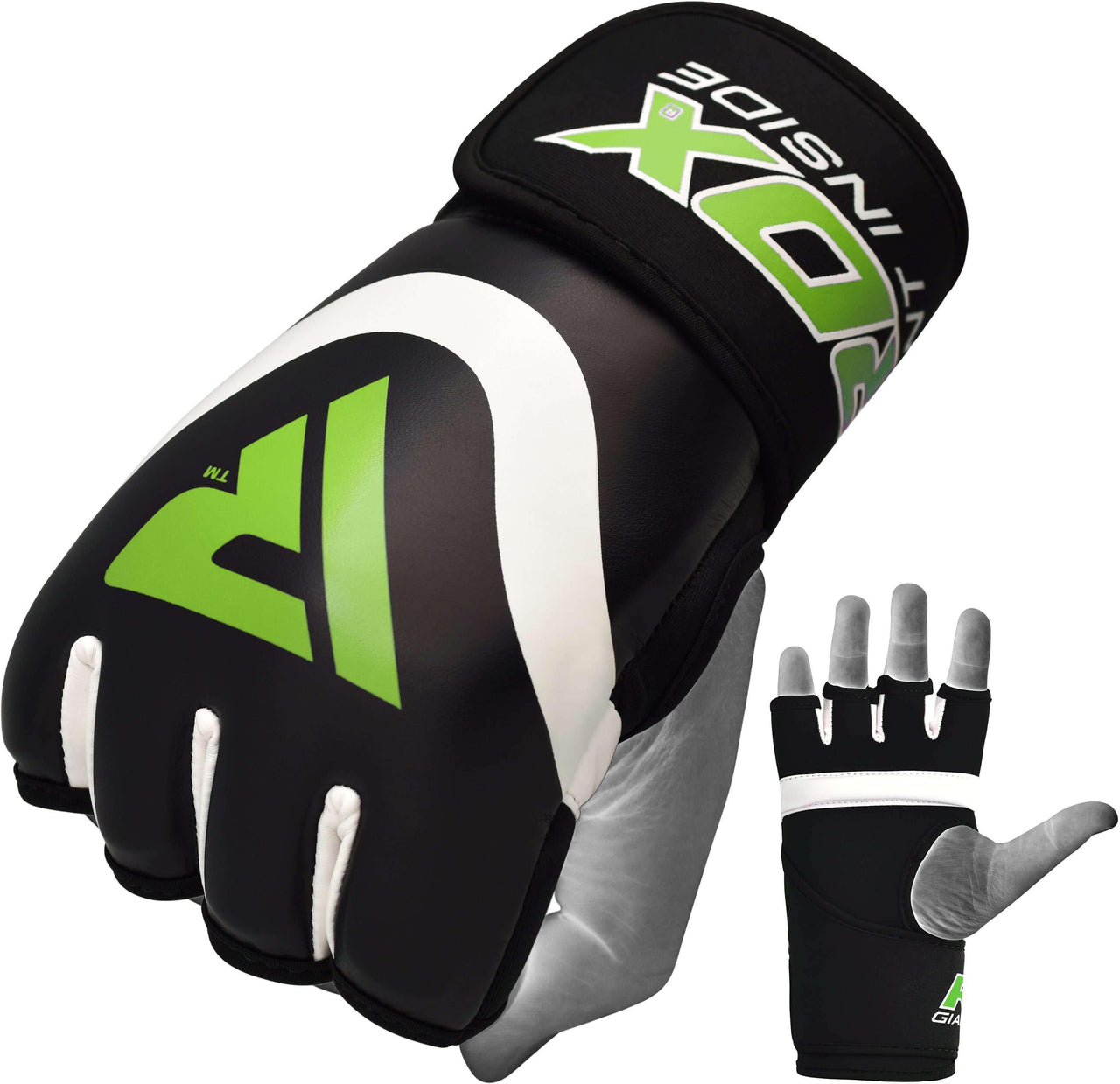 RDX X7 Guantes internos acolchados con gel Correa para la muñeca con gancho y bucle para boxeo y MMA - Chelo Sports