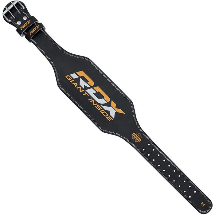 RDX 6 INCH LEATHER WEIGHTLIFTING GYM BELT 