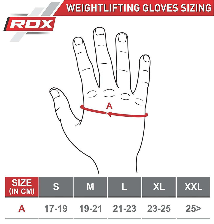 Guantes RDX F43 negros para gimnasio en Bolivia - vista posterior del par - Chelo Sports