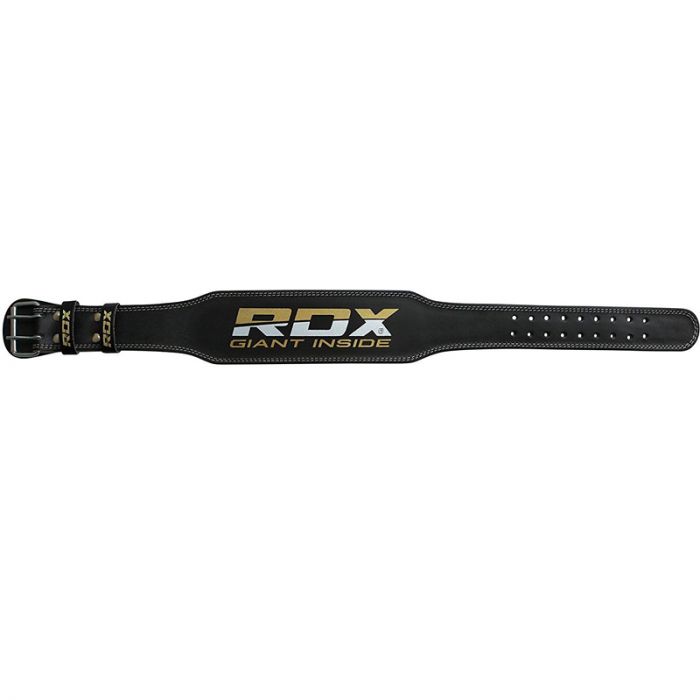 RDX 4 INCH PADDED LEATHER WEIGHTLIFTING GYM BELT 