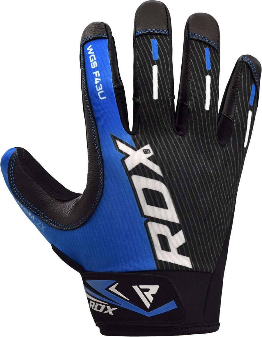 Guantes RDX F43 para gym en Bolivia - detalle lateral para levantamiento - Chelo Sports