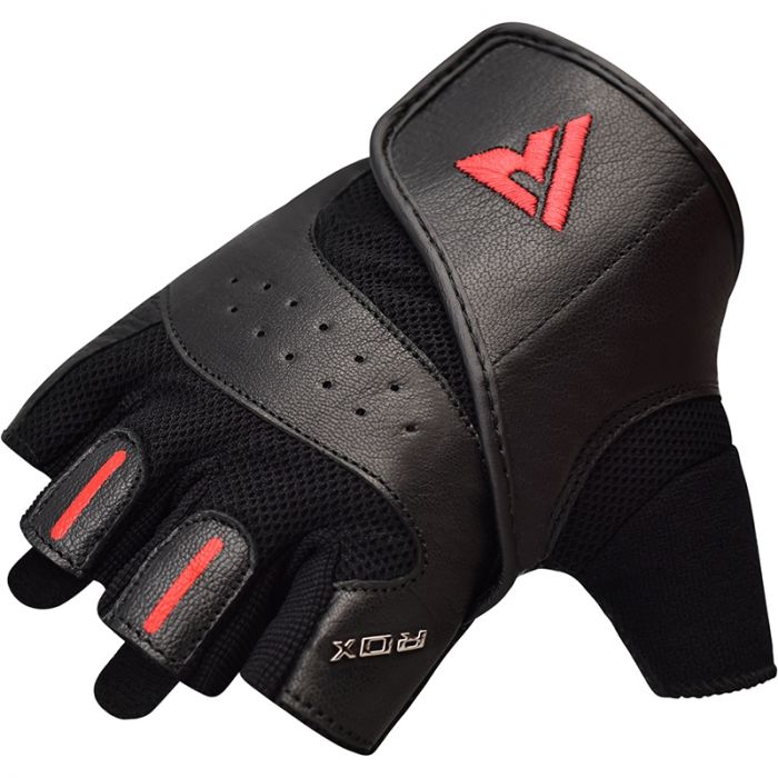 RDX S2 LEATHER FITNESS TRAINING GLOVES 