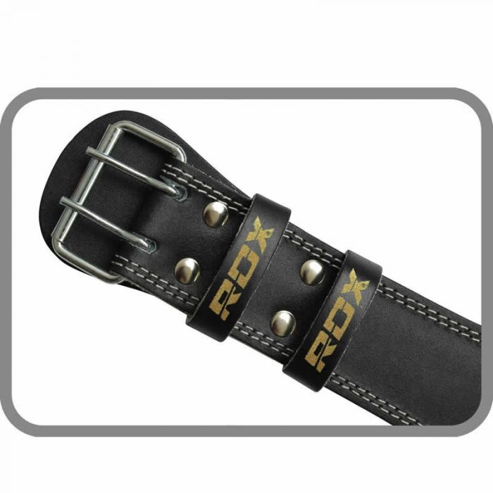 RDX 4 INCH PADDED LEATHER WEIGHTLIFTING GYM BELT 