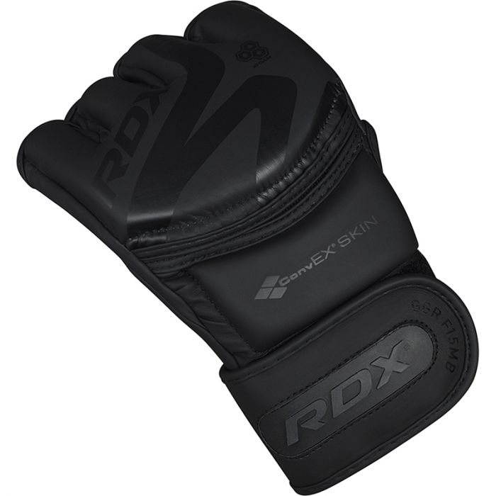 RDX F15 BLACK MMA TRAINING GLOVES 