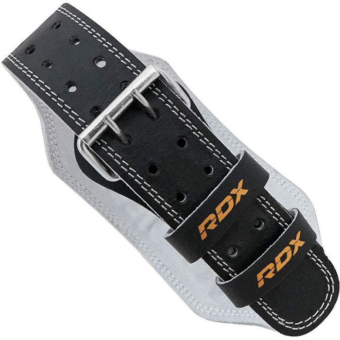 RDX 6 INCH LEATHER WEIGHTLIFTING GYM BELT 