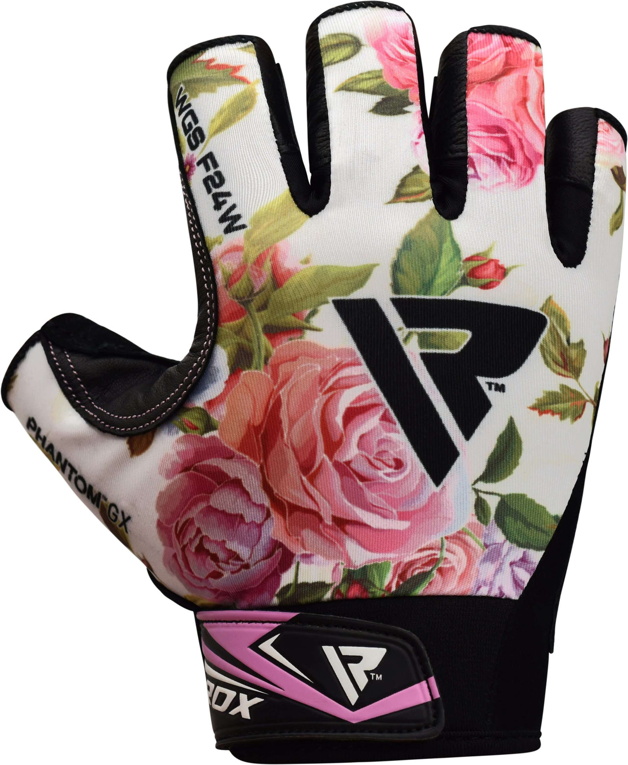 RDX F24 Short Finger Floral Bodybuilding Fitness Gym Gloves for Women