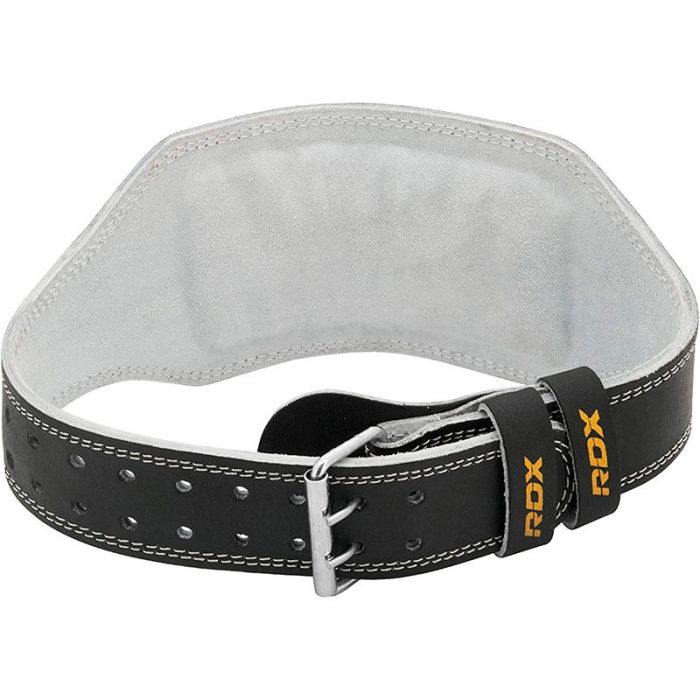 RDX 6 INCH LEATHER WEIGHTLIFTING GYM BELT 